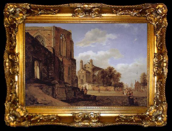 framed  Jan van der Heyden Cathedral Landscape, ta009-2